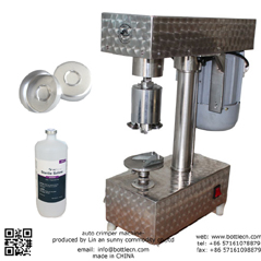 semi-automatic plastic bottle capping machine for 28mm seals